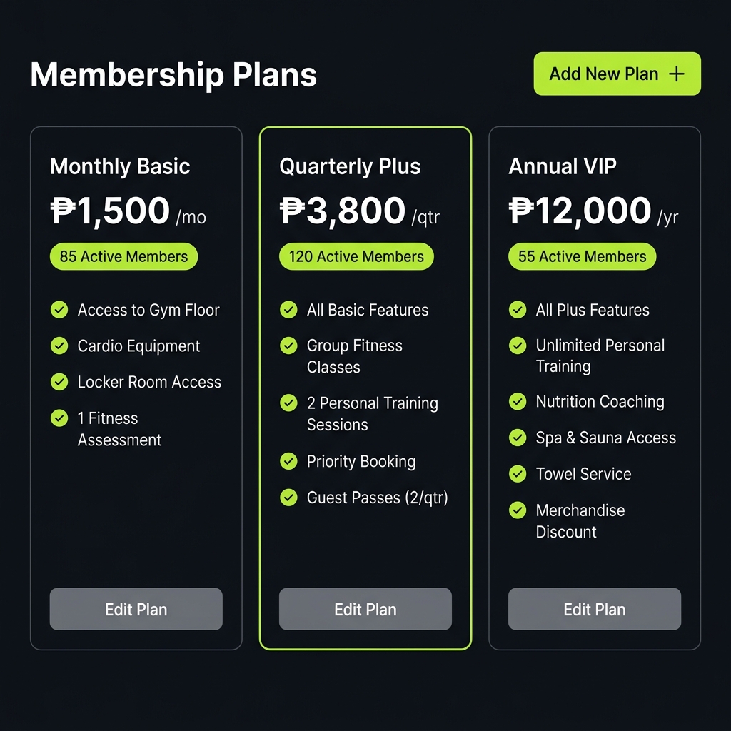 FitTrack Membership Plan Configuration